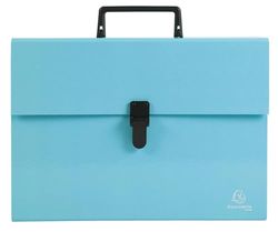 Maletin exacompta aquarel con fuelle carton forrado 18 departamentos colores surtidos