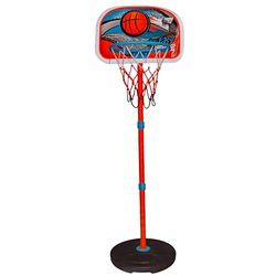 BLUE SKY - Canasta de baloncesto con balón - Juego al aire libre - 042886 - Naranja - Plástico - Niño - Juego al aire libre - Juego de balón - Balón de baloncesto - 160 cm x - A partir de 6 años