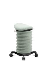 TOPSTAR Sitness 4D - Taburete dinámico con Ruedas con Certificado AGR, Color Negro y Verde