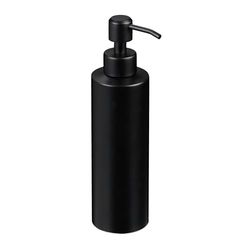 Relaxdays Distributeur de Savon, Rechargeable, Acier Inoxydable, 300 ML, pour la Salle de Bain ou la Cuisine, Noir
