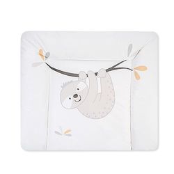 Julius Zöllner® Aankleedkussen Softy 75 x 75 cm, zacht aankleedkussen, baby-aankleedkussen, folie, waterdicht en afwasbaar, Made in Germany, Oeko-Tex Standard 100, kleine luiaard