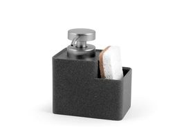 H&H Dosasapone Da Cucina In Resina Grigio Con Spugna