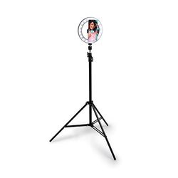 Anneau Lumineux avec trépied idéal pour Les Selfies. Parfait pour améliorer l'éclairage de Vos Photos et vidéos, pour créer Un Contenu Attrayant et de qualité.