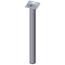 Element System 18133-00347 Pé para móveis, cromado, 40 cm, conjunto de 4 peças