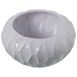 DRW Rond keramisch centrum in wit helderheid 28 x 15 cm