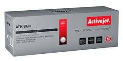 Activejet ATH-36N Toner for HP Printer; HP 36A CB436A Canon CRG-713 Replacement; Supreme; 2000 Pages; Black