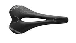 Selle Italia - C2 Gel Flow, Miękkie Żelowe Siodełko Rowerowe z Wąskim Siedziskiem, Technologią Antywibracyjną i Rail z Manganu, Wodoodporne - czarne - S2