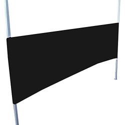 Cablematic Zijdoek, opvouwbaar, 300 cm, zwart