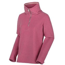 Regatta Solenne' Half Zip Funnel Collar Stripe, Pile Uomo Donna, Viola, Taglia 12