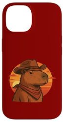 Capybara Cowboy Zen et Sauvage du désert Coque pour iPhone 14