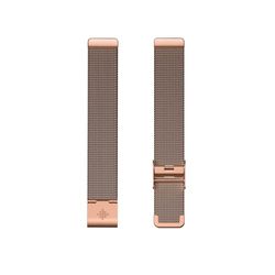 Fitbit Unisex vuxen metallvävt armband inspirerande 2 klockrem, rostfritt stål i roséguld ett