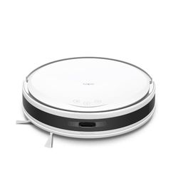 Tapo Aspirateur Robot Laveur 2 en 1 RV20Max White, Silencieux Ultra Fin, Ultra puissante de 5300Pa, Navigation LiDAR, Auto-Charge Autonomie 180min, Tapis et Poils d'animaux, Commande vocale