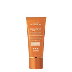 Institut Esthederm - Bronz Repair Sunkissed - Protezione Solare Colorata Antirughe Tonicità - Tonalità Dorata Naturale - Ottimizzazione dell’Abbronzatura Naturale - Sole Forte - Tubetto 50 ml