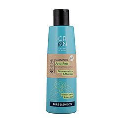 Grn [Green] Organic Cosmetics Shampoo Repair - Organic Olive and Organic Pomegranate - For Stressed, Broken Hair - Vegan - 250 ml, Red