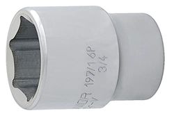Unior 602723 - Llave de Vaso 3/4" 6 Caras 22 mm Serie 197/1