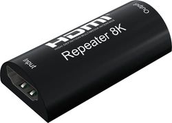 PremiumCord 8K HDMI Repeater up to 25 m, HDMI 2.1, Resolution 8K 4320p @ 60Hz, 4K 2160p @ 120Hz, Full HD 1080p, 3D, HDCP 2.2, Colour Black