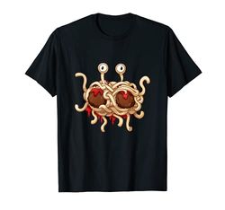 Pastafarismo Monstruo de pasta Voladora Mujeres y Hombres Camiseta
