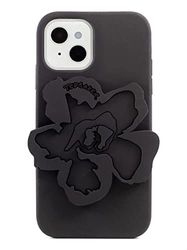 Ted Baker ROSILI - Custodia in silicone per iPhone 13, motivo: magnolia, colore: Nero