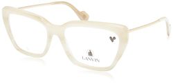 Lanvin Unisex LNV2632 solglasögon 103 elfenbenshorn, 55, 103 elfenbenshorn, 55