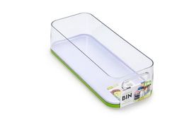 Joie 31894 Neat Fridge Large Bin BPA-Free Plastic Organizer for Refrigerator and Pantry, Clear