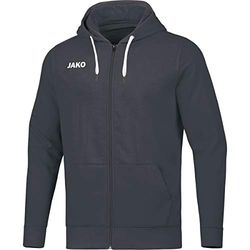 JAKO Base, Giacca con Cappuccio Donna, Antracite, 36