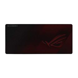 ASUS ROG Scabbard II Gaming Mousepad ROG, impermeabile, resistente ai liquidi, ad urti e graffi (Realizzato con tecnologia militare) Formato XXL antiscivolo, Nero/Rosso