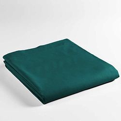 douceur d'intérieur, Flat Sheet (240 x 300 cm) Lina Emerald, 100% Cotton