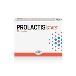 Omega Pharma - Prolactis Start, Integratore Alimentare con Probiotici Vivi e Vitamine, Utile per Riequilibrare la Flora Intestinale - 10 Compresse