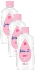 Johnson's Baby Oil, 100 ml (Pack of 3)