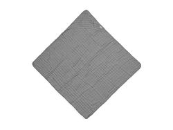 Jollein 530-836-66009 Serviette de Bain à Capuche en Coton Gris 75 x 75 cm