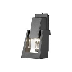 Konstsmide Gnosjö 7979-370 Applique murale extérieure en aluminium Anthracite 13,5 x 13,5 x 27 cm