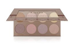 Palette Professionnel Illuminateurs pour le Maquillage “Prime Glow” de Luvia Cosmetics – Pour tous les types de peaux – 8 Couleurs Brillantes et Exclusives en poudre - Végan/No testée sur les animaux
