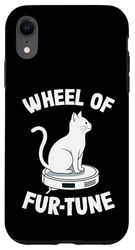 Wheel Of Fur-Tune Cat On Robot Vacuum Cleaner Cat Case for iPhone XR