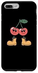 Happy Cherry Boots Smile Cartoon Design Case for iPhone 7 Plus/8 Plus