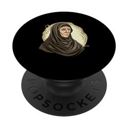 Caricature de Hildegarde de Bingen PopSockets PopGrip Interchangeable