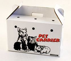PPI Cardboard Animal Carriers Medium 405x270x255mm