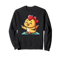 Un Lindo Comic Chick Yoga Gimnasia Sudadera