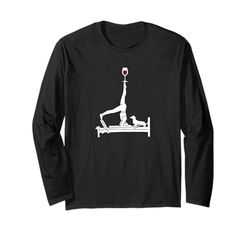 Pilates vino Reformer Pilates con cane bassotto Maglia a Manica