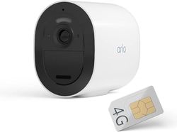 Arlo Go 2 3G/4G LTE draadloze beveiligingscamera, SIM-kaart (lokale opslag) of WiFi IP Cam, 1080p HD, 130˚ kleurennachtzicht, sirene&spotlight, bewegingsdetectie, incl. proefp. Arlo Secure, 1cam, wit