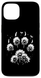 Dente di leone con zampa di gatto - Vintage Graphic Cat Lover Custodia per iPhone 13