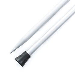 KnitPro Basix Alumin. Sing.-Point. Needle 30cm 5.50mm - 3pcs