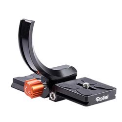 Rollei Frame Flipper, Cambio alto-trasversale, ampia compatibilità, Compatibile con Arca-Swiss, spina di sicurezza, chiave a brugola inclusa