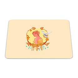Bonamaison, Rectangle Pop Art Digital Printed Mouse Pad, Non-Slip Base, for Office and Home, Size: 22 x 18 cm
