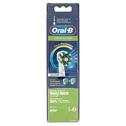 Oral-B CrossAction CleanMaximiser Testine Ricambio Spazzolino Elettrico Ricaricabile, 2 Pezzi