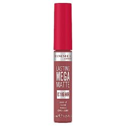 Rimmel London Rossetto Liquido Lasting Mega Matte, Lunga Durata per Labbra Morbide con Finish Matte, Formula Vegana con Squalane e Olio di Cocco - 210 Rose & Shine, 7.4ml