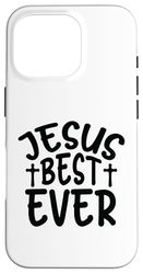 Jesus Best Ever Pasqua Famiglia Divertimento Uomini Donne Bambini Ragazzi Ragazze Custodia per iPhone 16 Pro