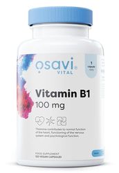 Osavi Vitamin B1 100mg – 120 Vegan Capsules | Stable Thiamine Mononitrate for Energy Metabolism, Nervous System, Psychological Function, and Heart Health | High Potency 100mg per Capsule