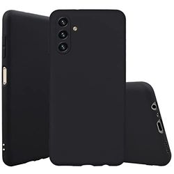 Samsung Galaxy A52 5G mobilskal, shockproof svart hård stötfångare smalt skydd inbyggd i kamera-skydd telefon frostat mobiltelefonfodral (svart)