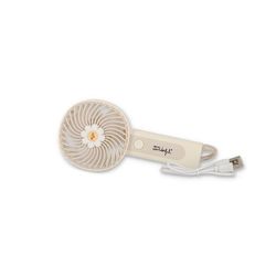 Mr.Wonderful Draagbare mini-handventilator, roze madeliefje, kleine handventilator met 3 snelheden, oplader inbegrepen, ideaal voor in de handtas, Meerkleurig, Nuttig