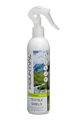 Mountval Textile Shield, Spuitmiddel Voor de Waterafstotendheid van Regenkleding, Wandelkleding en Andere Waterdichte Kledingstukken, Aangename Geur, Werkt met Gore-Tex, Zonder Oplosmiddelen